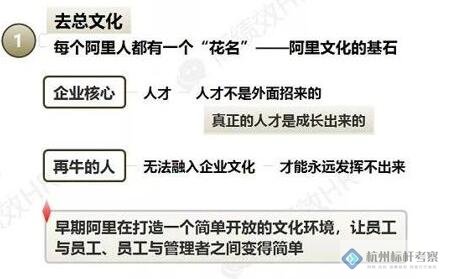 阿里巴巴的去总文化